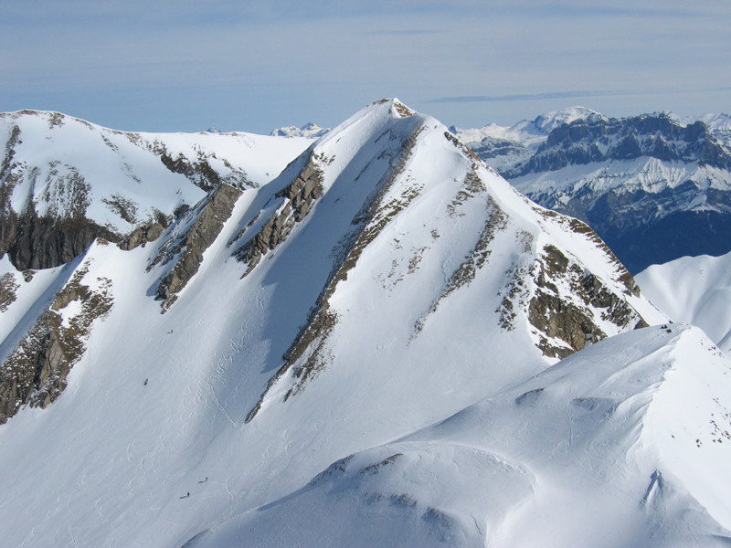 Tête de Paccaly, vue du trou de la mouche