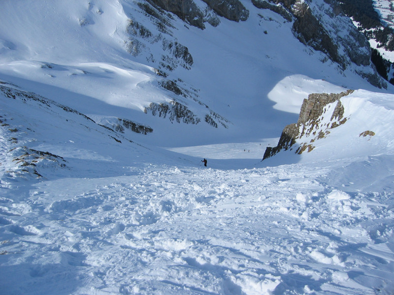 Descente de la tête de Paccaly
