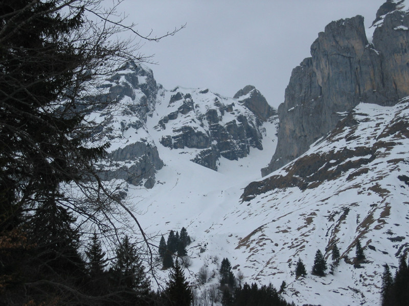 Couloir est du col des Nants et couloir de Doran