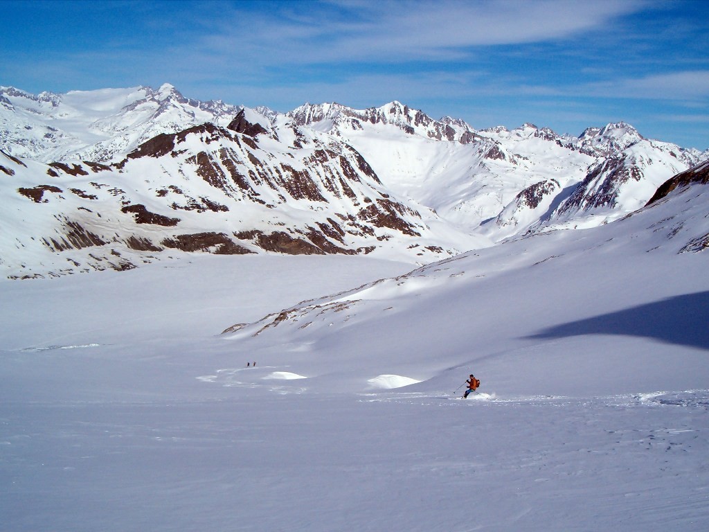 Discesa sul Griesgletscher