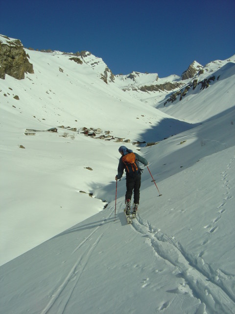 Arrivée à l'alpage de Bachalp