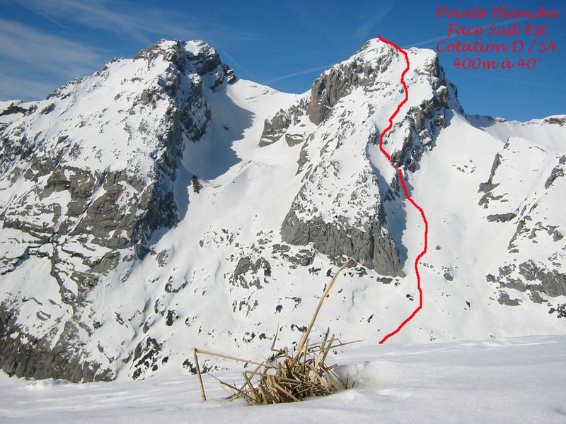 Pointe blanche Face SE