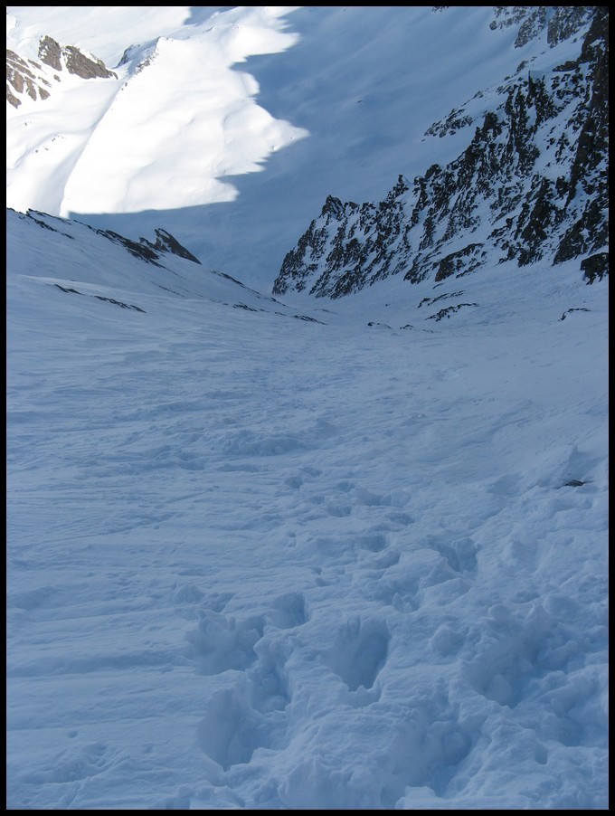 Couloir NE depuis le Haut