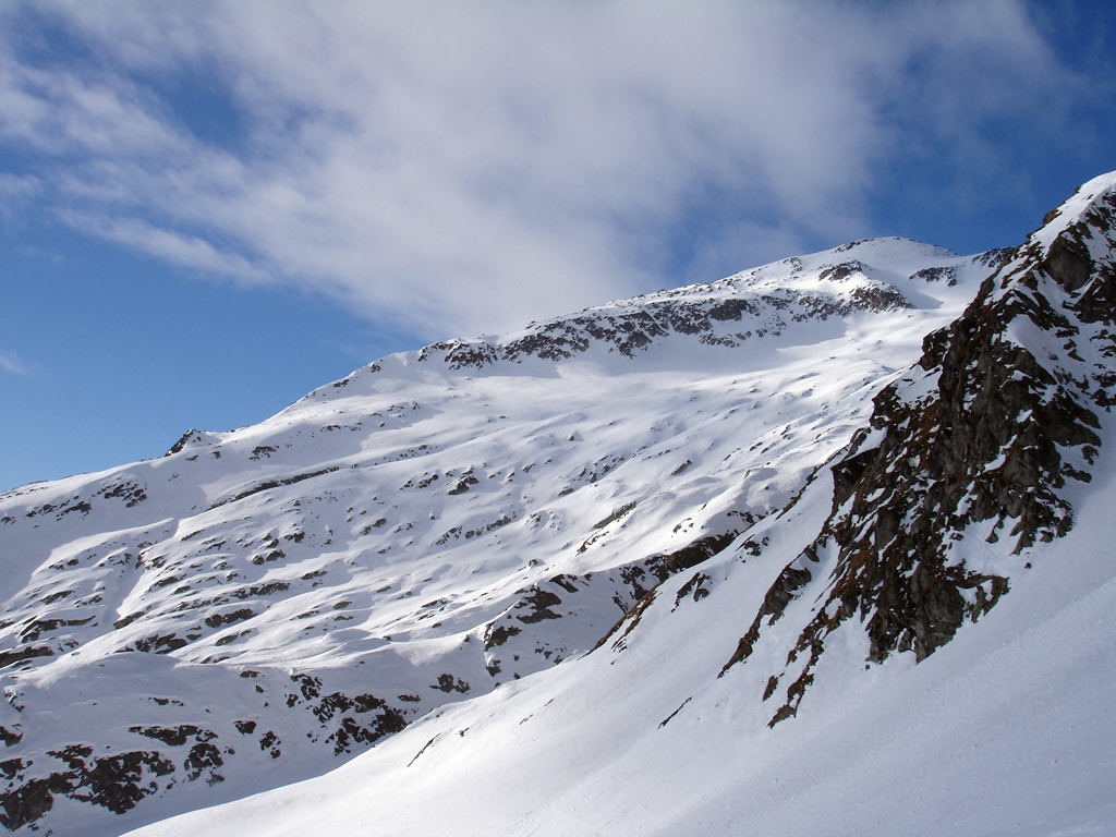 La Cima di Camadra 3172 m versante Est Nord Est.