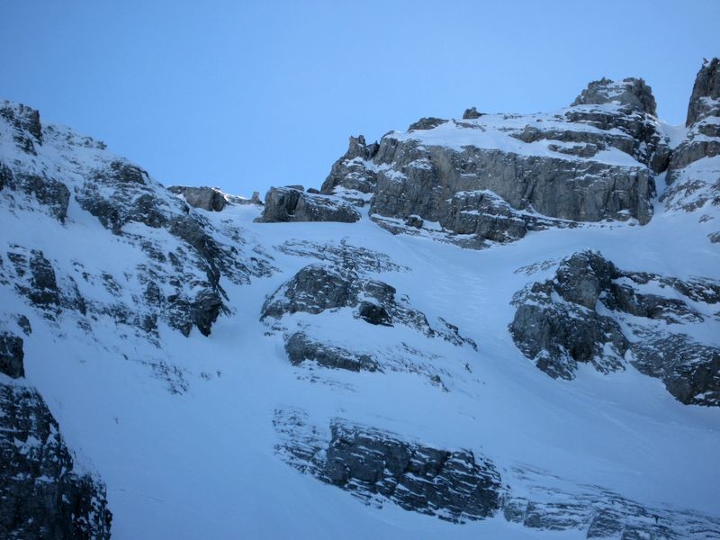 Trou de la pierre du Mont-blanc - haut de l'itinéraire