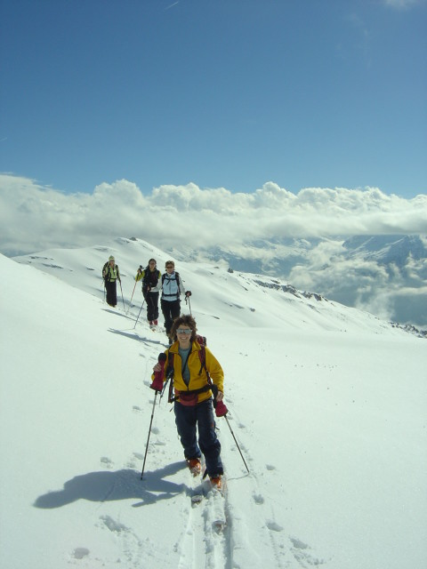 A la jonction avec l'arête S-W du Schafberg VS