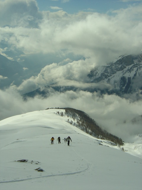 Sur l'arête S-W du Schafberg VS