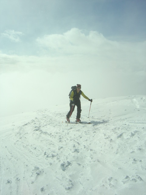 Arrivée au sommet du Schafberg VS