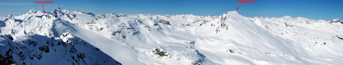 Panorama dalla vetta del Chilchalphorn