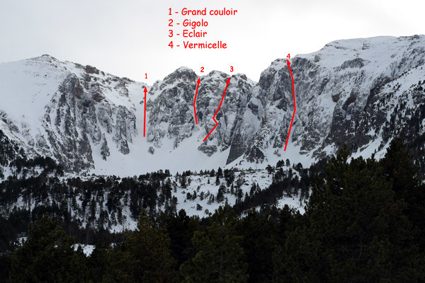 Couloirs du Cambre d'Aze