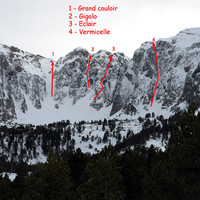 Couloirs du Cambre d'Aze