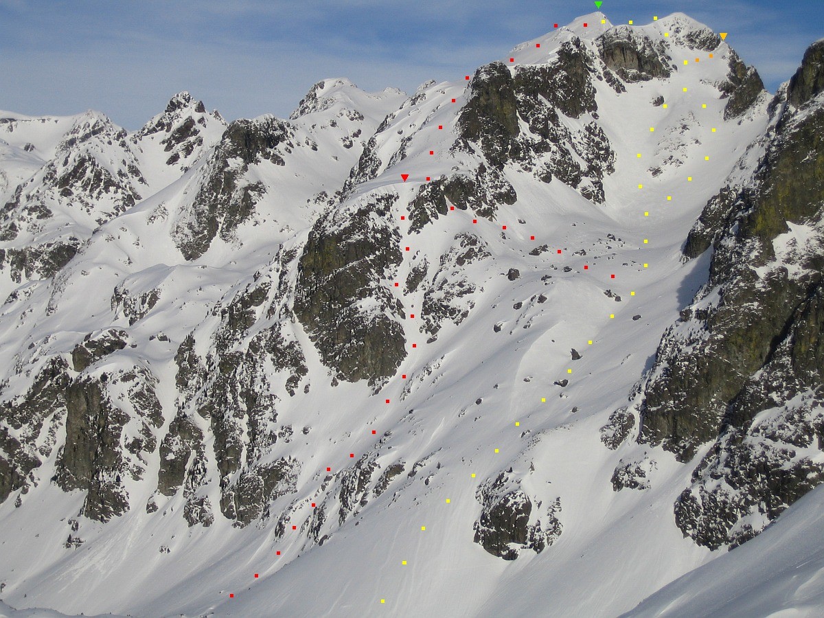 Grand Sorbier : combe W et arête W