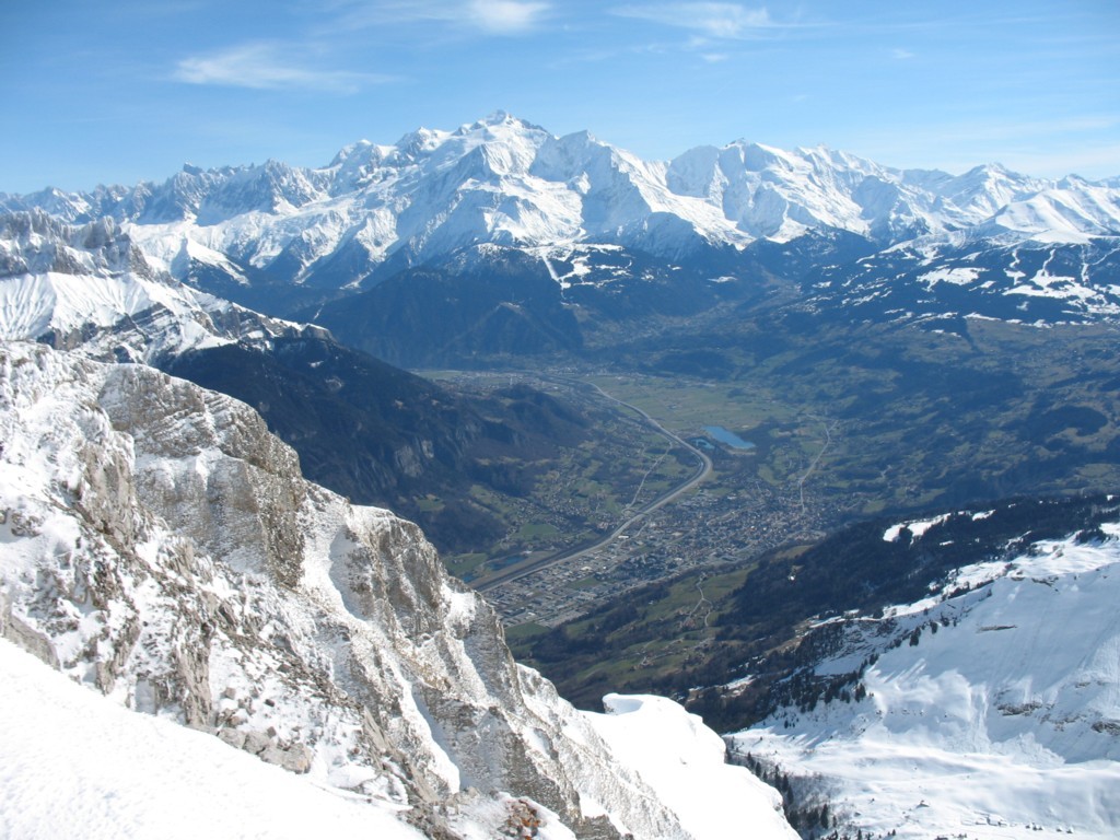 Pte d'Areu vue sur le Mont-Blanc