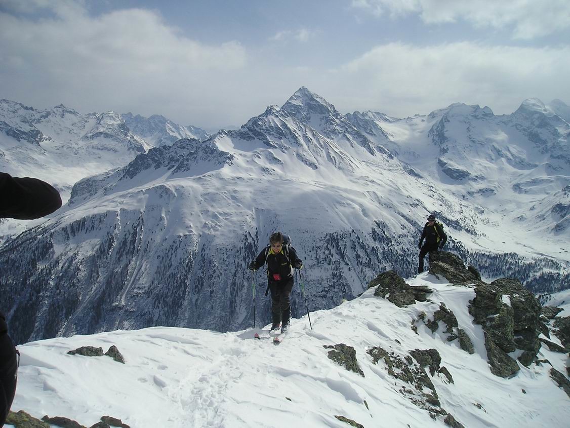 arrivo in vetta al Corno La Resa