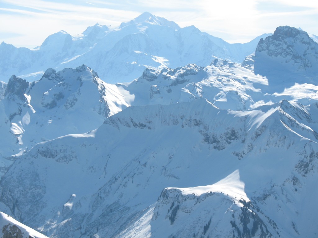 Le Mont Blanc du sommet de la Pointe du Midi