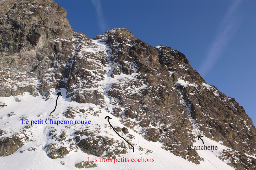 Facette NW des Dents du loup