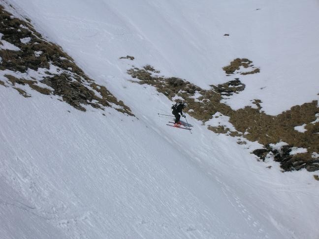 Serge en action dans le couloir Est de la Grande Torche