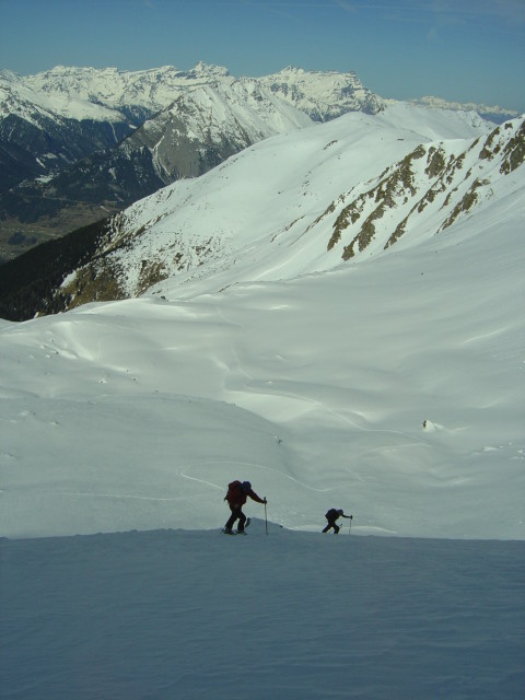 Dans le versant Liddes du Rogneux, VS