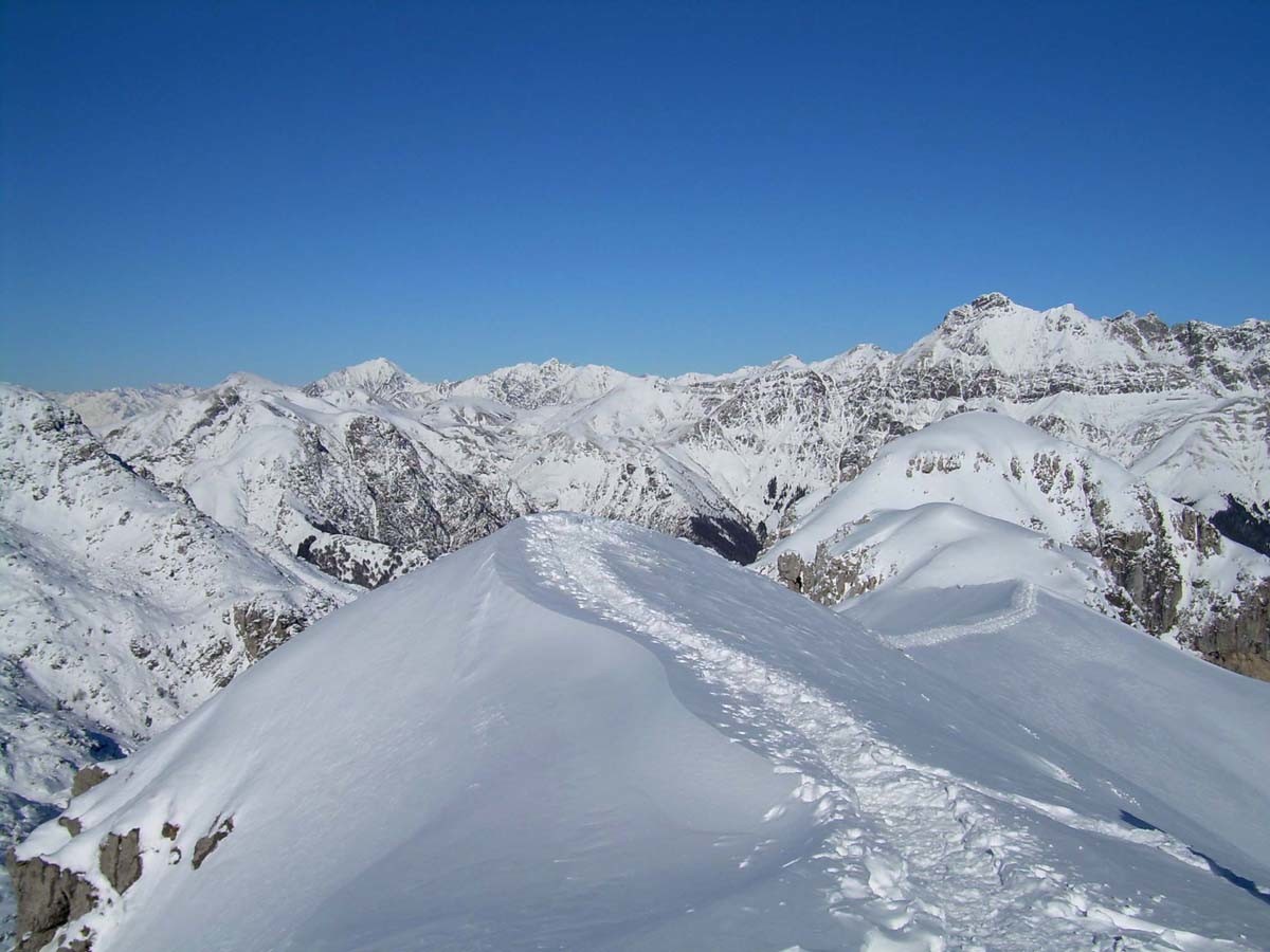 in vetta alla Cima Piazzo