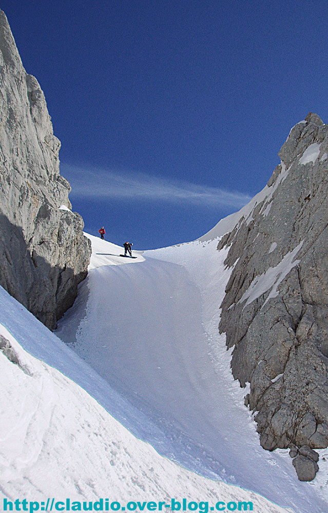 Face sud de Pointe Blanche