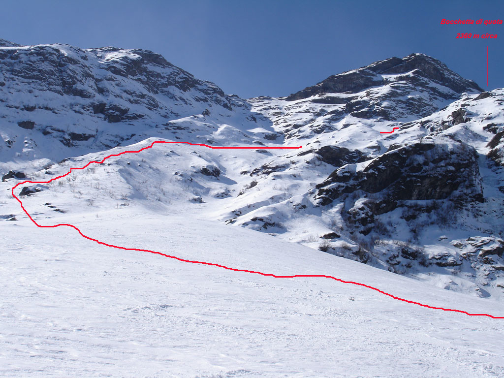 Parte dell'itinerario di salita al Monte Legnone, compreso fra i 1700 m e i 2100 m circa