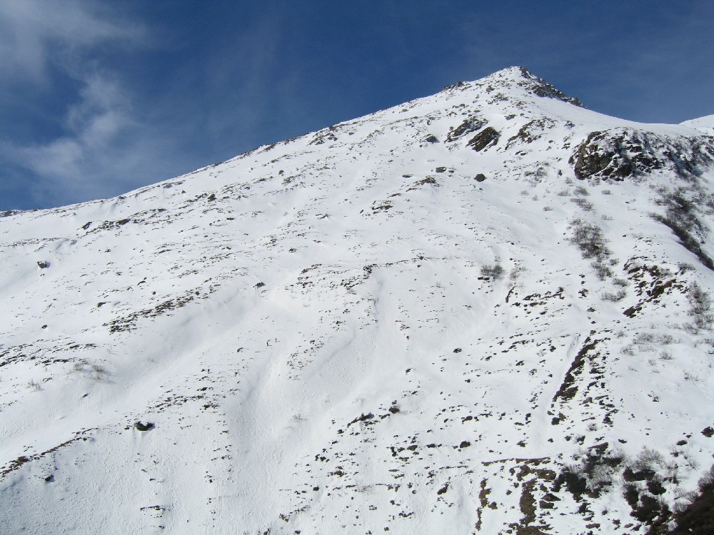 Il primo tratto dall Alp de Rog: non farsi ingannare perchè la cima è ancora oltre.