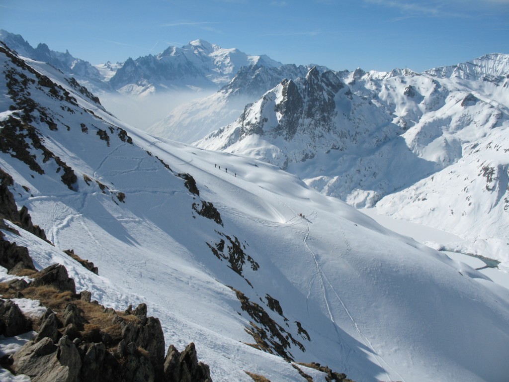 Arrivée au Col de Bel Oiseau 2500 m