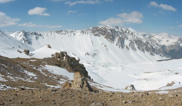 Du col des freres mineurs, vue N NE