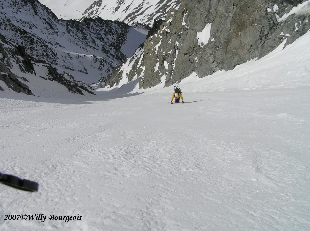 Yvan dans le dernier tiers du couloir