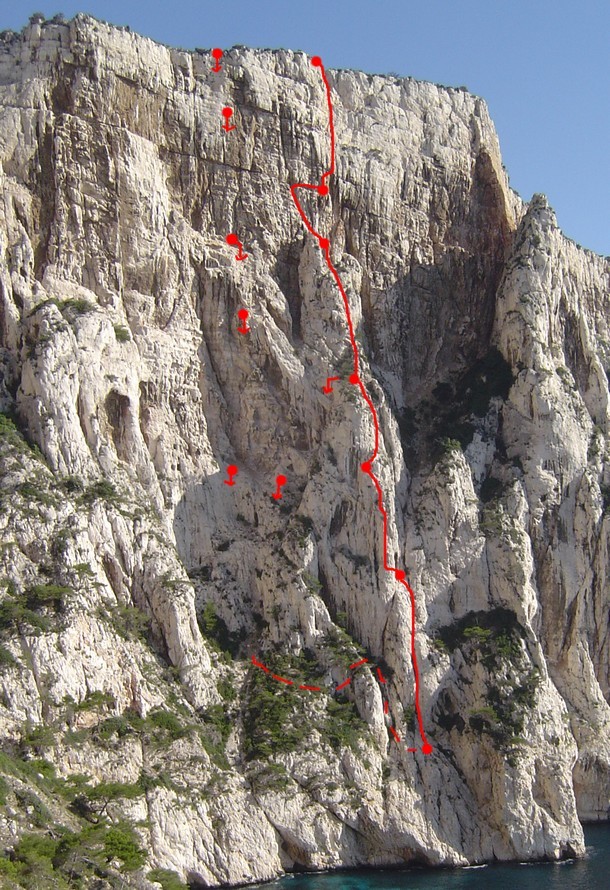 Directe du Baou Rouge - Devenson - Calanques