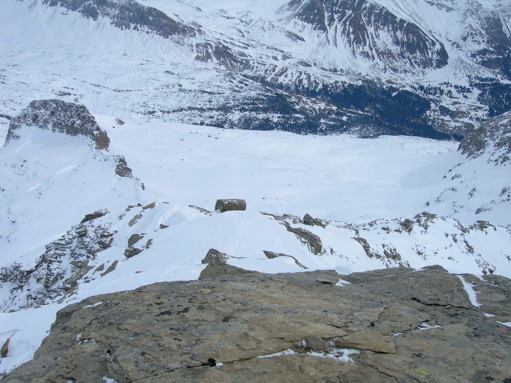 Itinerario di salita dalla vetta del piz da Mucia