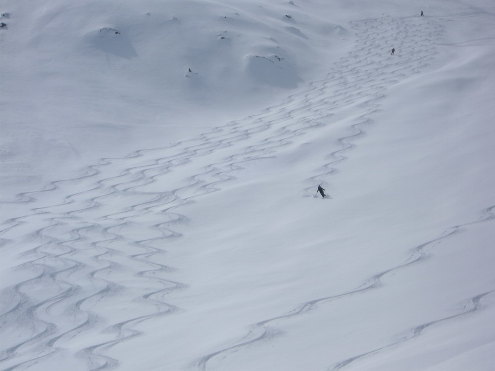 Descente de la combe de Rosette