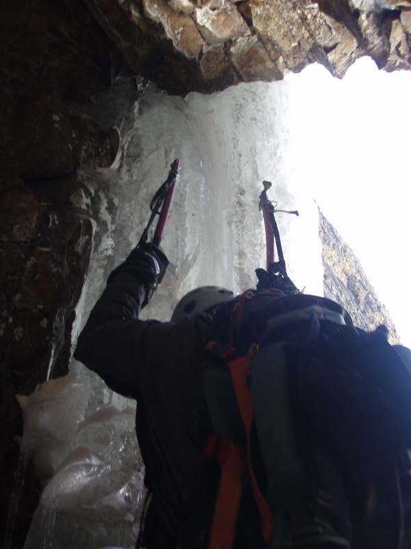 Nouvel itinéraire (variante) à la Roche de la Gardette : 2e ressaut