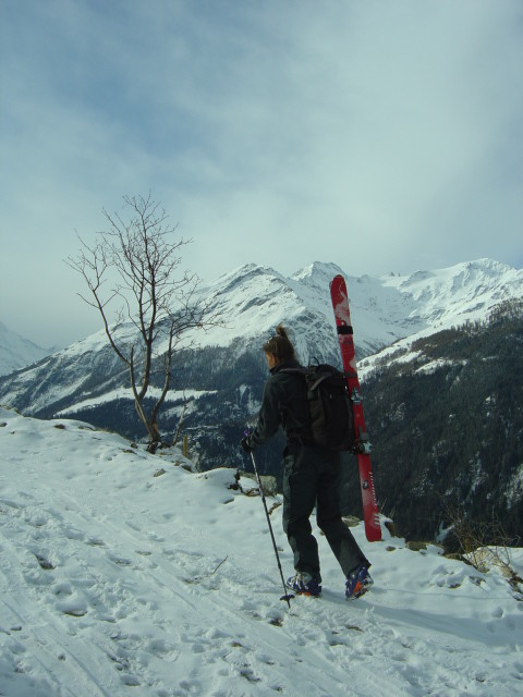 Au-dessus du village d'Eison, val d'Hérens