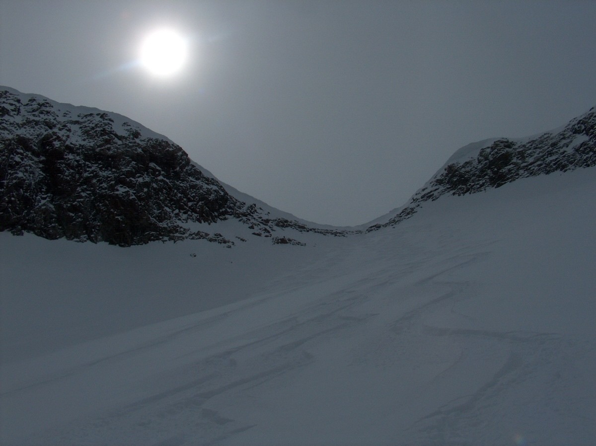 Sous le Col, en redescendant versant N.