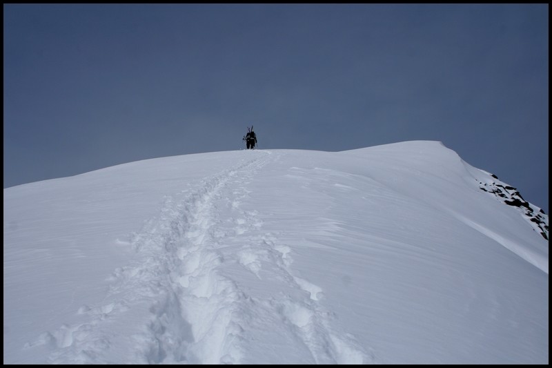 Rocher d'Arguille : la pente sommitale