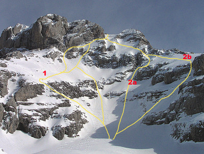 La Pointe Percée face NW La Pointe Percée face NW
