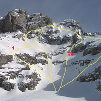 La Pointe Percée face NW