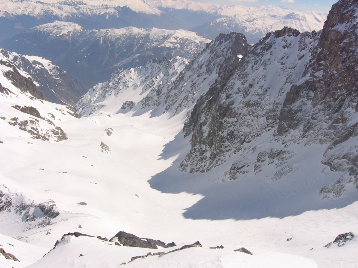 La Combe des Roches vue depuis la Pointe de Comberousse