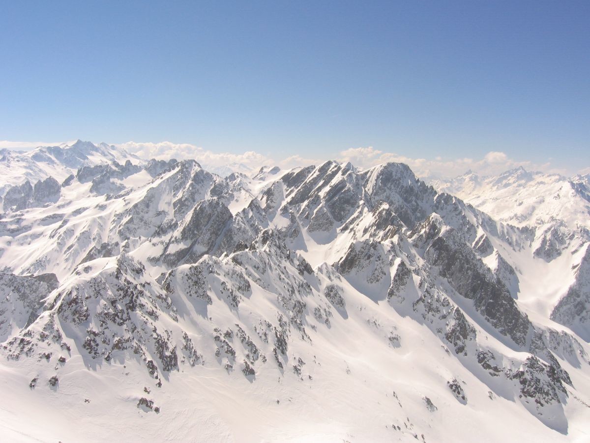 Grande Valloire er Rocher Blanc vues depuis Comberousse