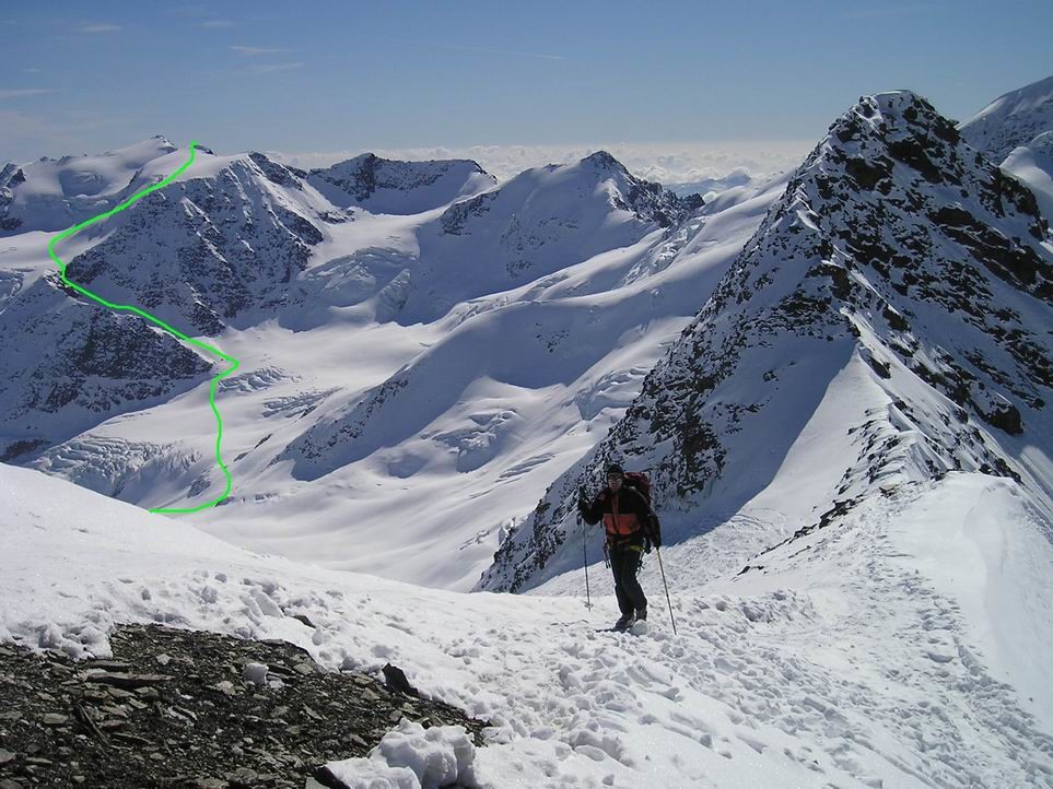l'itinerario alle cime di Pejo