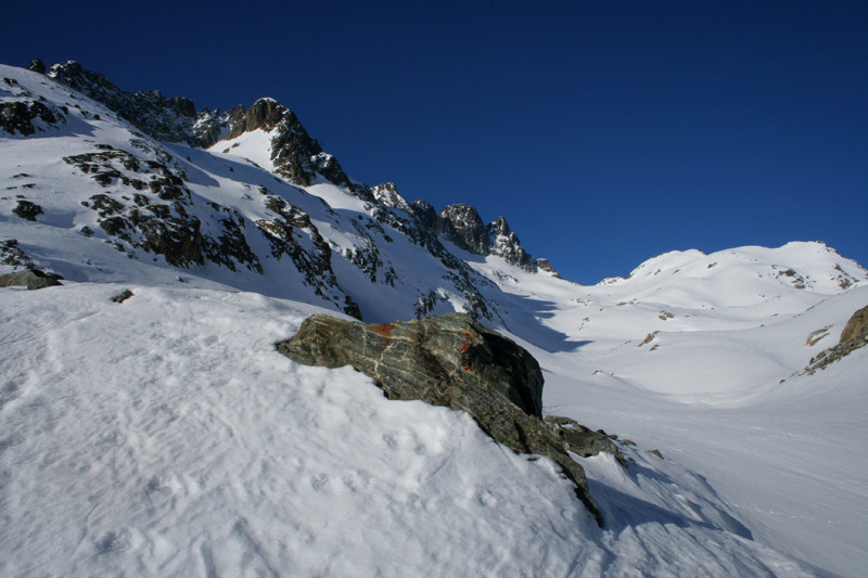 Col Dulong de Rosnay - en montant vers la brèche de l'Argentière