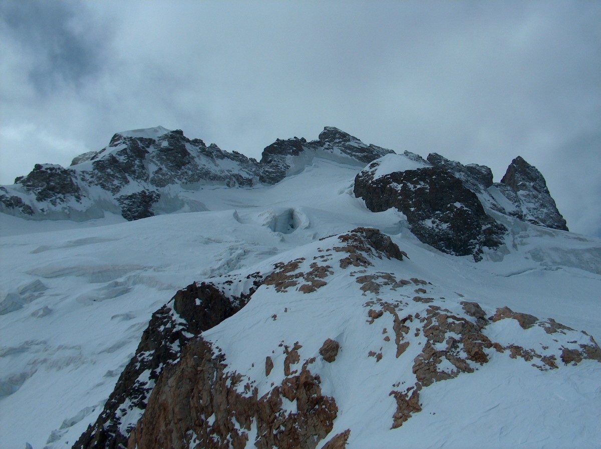 La Meije et ses arêtes.