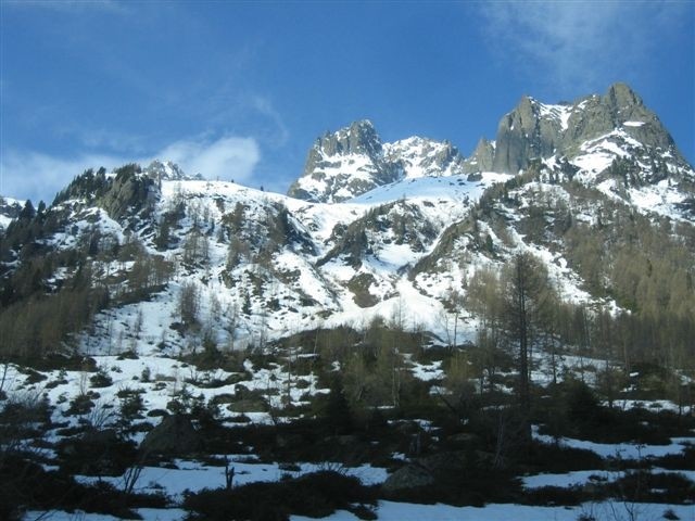 Vue générale de l'itinéraire depuis la voiture