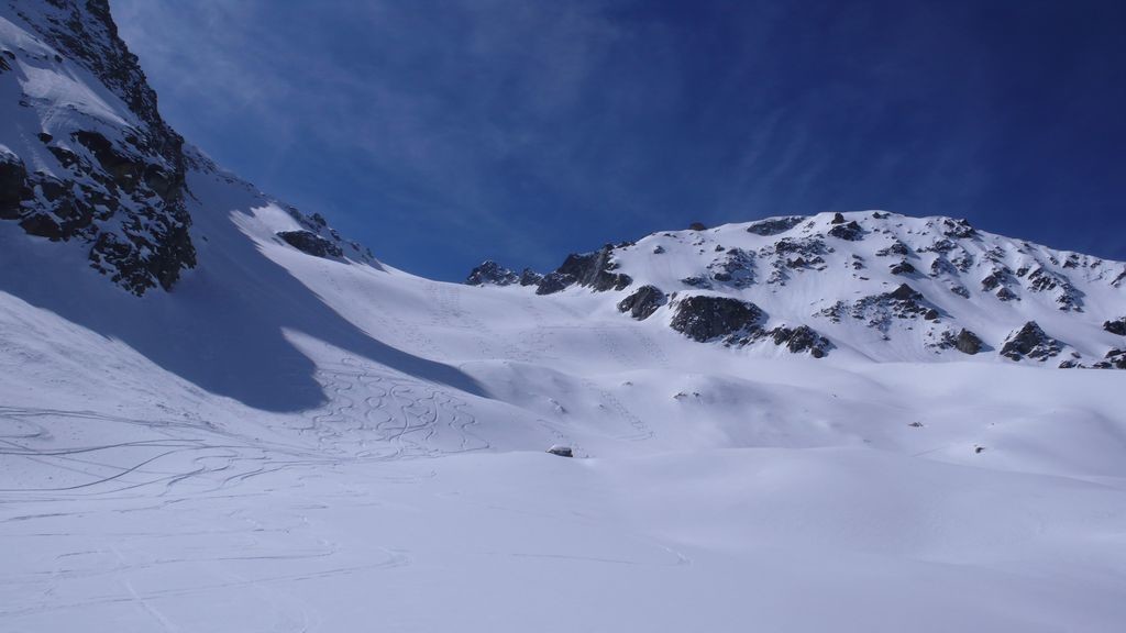 Gigligletscher, poudreuse, pente nord patati patata