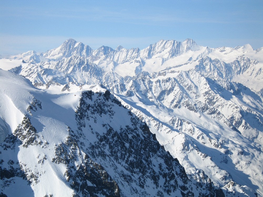 L'Oberland dalla cima del Grassen