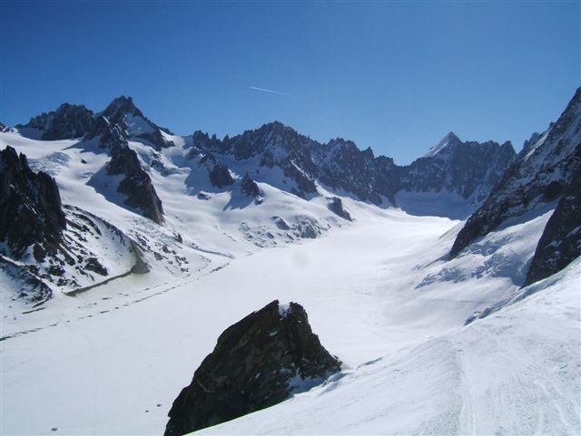 Cols du tour noir et col d'argentière depuis les grands Montets