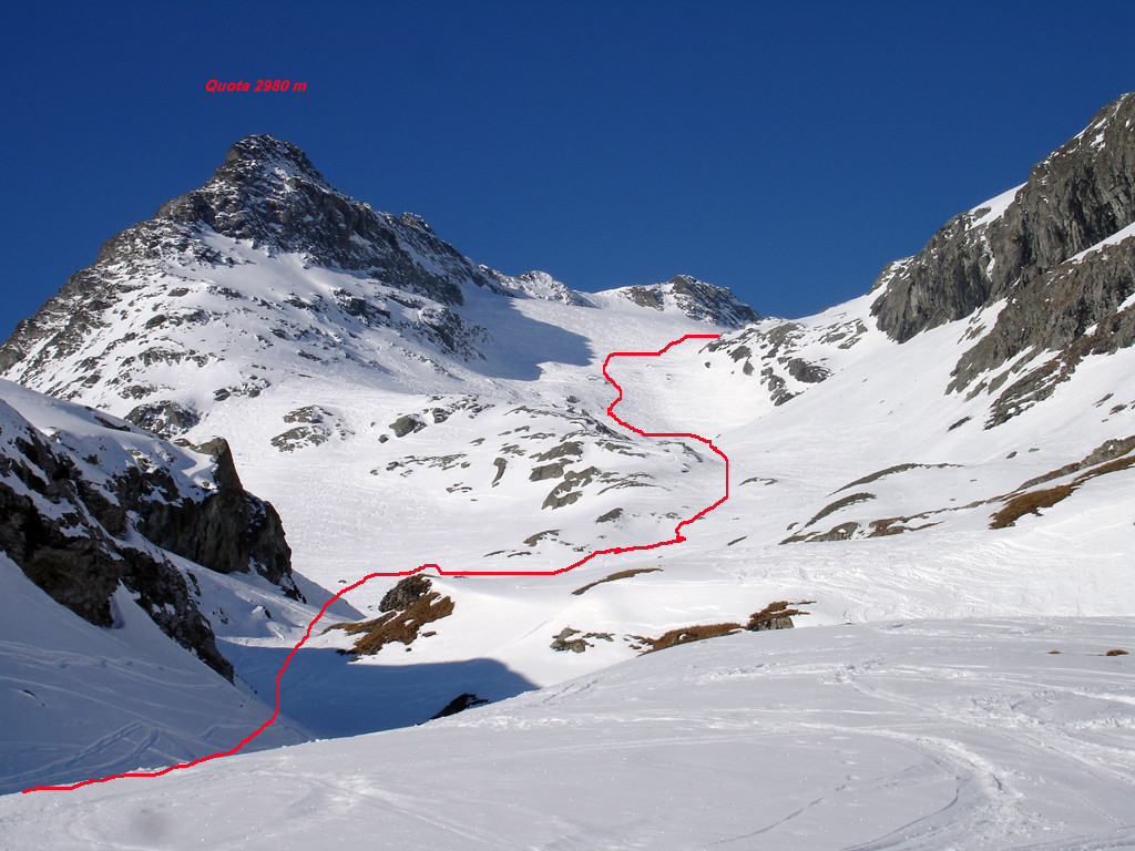Parte dell'itinerario al Piz Platta 3392 m.