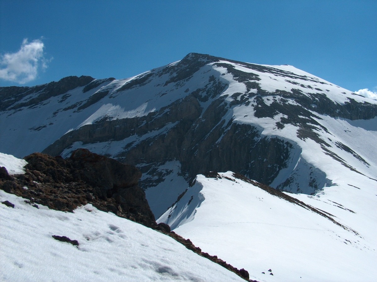Versant W du Grand Renaud depuis le Petit Renaud.