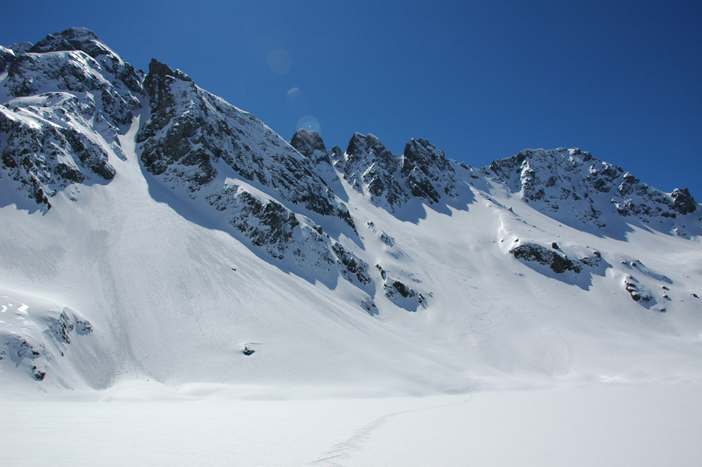 Face Nord au dessus du Lac blanc
